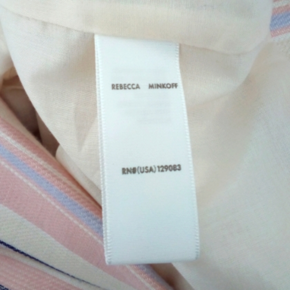 NWT $376 Rebecca Minkoff Grace Striped Double Breasted Jacket Capri Pants Suit 2 - Picture 16 of 16